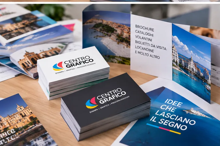 Brochure e biglietti da visita Centro Grafico